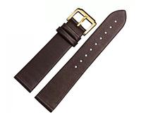 KCHSRKHXC Leather Watch Strap for Men and Women -Thin Soft Buckle Accessories Thin Plain Grain Watch Chain(14mm)