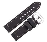 KCHSRKHXC leather watch strap handmade watchbands 22mm 24mm men women brown black red genuine leather watch band strap belt stainless steel buckle