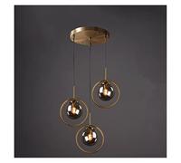 KCHSRKHXC LED Modern Chandelier Lamp, Living Room Restaurant Decoration Design Modern Pendant Lights Gold Glass Hanging Lamp Lustre Lighting Fixture Compatible with Bedroom Adjustable Chandeliers
