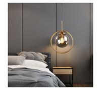 KCHSRKHXC LED Modern Chandelier Lamp, Living Room Restaurant Decoration Design Modern Pendant Lights Gold Glass Hanging Lamp Lustre Lighting Fixture Compatible with Bedroom Adjustable Chandeliers