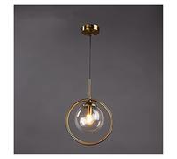 KCHSRKHXC LED Modern Chandelier Lamp, Living Room Restaurant Decoration Design Modern Pendant Lights Gold Glass Hanging Lamp Lustre Lighting Fixture Compatible with Bedroom Adjustable Chandeliers