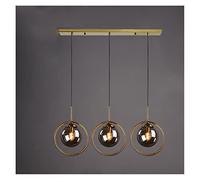 KCHSRKHXC LED Modern Chandelier Lamp, Living Room Restaurant Decoration Design Modern Pendant Lights Gold Glass Hanging Lamp Lustre Lighting Fixture Compatible with Bedroom Adjustable Chandeliers