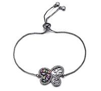 KCHSRKHXC luxury princess cubic zirconia butterfly charm slide chain crystal women's wedding jewelry