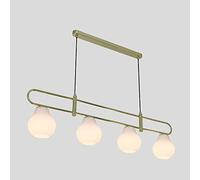 KCHSRKHXC Modern Glass Pendent Lamp E27 Metal Strip Ceiling Hanging Light Indoor Dining Table Kitchen Chandelier Home Living Room Adjustable Suspended Light Fixture,Hanging Modern Chandelier