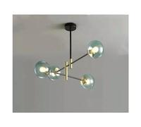 KCHSRKHXC Modern LED Glass Ball 4/6/8 Heads E27 Chandelier Kitchen Bedroom Living Room Ball lamp Indoor - Black Retro Chandelier Adjustable Chandeliers