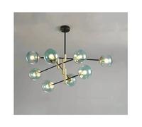 KCHSRKHXC Modern LED Glass Ball 4/6/8 Heads E27 Chandelier Kitchen Bedroom Living Room Ball lamp Indoor - Black Retro Chandelier Adjustable Chandeliers