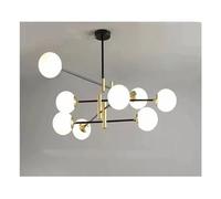 KCHSRKHXC Modern LED Glass Ball 4/6/8 Heads E27 Chandelier Kitchen Bedroom Living Room Ball lamp Indoor - Black Retro Chandelier Adjustable Chandeliers