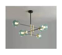 KCHSRKHXC Modern LED Glass Ball 4/6/8 Heads E27 Chandelier Kitchen Bedroom Living Room Ball lamp Indoor - Black Retro Chandelier Adjustable Chandeliers