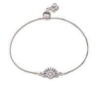KCHSRKHXC multicolor cubic zirconia sun charm female slider chain en fashion jewelry gift