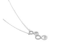 KCHSRKHXC necklace For Trendy 2025% shining Cz Round Circular Bubble Long Pendant Women Wedding Jewelry Gift Accessories Creative