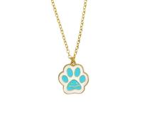 KCHSRKHXC Necklace For Women And Men, 925 Sterling Silver Animal Paw Pet Cat's Paw Dog's Paw Choker Necklace Pendant Footprints, Paw Necklace For Women, Charms