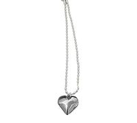 KCHSRKHXC necklace Korean Round Bead Chain Crystal Love-shape Pendant Ins Female Simple Cold Hip-hop Clavicle jewelry
