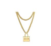 KCHSRKHXC New 2025 18K Gold Plated Pendant with 100Cm Long Chain Copper Animal Pattern Necklace for Women Men Fashion Jewelry for Party Daily Wear Fashion Accessories Creative Gift