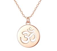 KCHSRKHXC New 2025 Charm Heart Om Necklace 925 Sterling Silver Ohm Aum Meditation Necklace Yoga Necklace Jewelry With For You Fashion Accessories Creative Gift, size, Stainless Steel, No Gemstone
