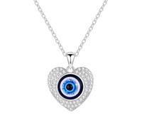 KCHSRKHXC New 2025 Fashion Turkish Necklace Pendant 925 Sterling Silver Choker For Women Accessories Luck Friendship Jewelry Gift Fashion Accessories Creative Gift, size, Stainless Steel, No