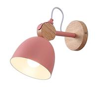 KCHSRKHXC Nordic Bedroom Wall Lamp, Creative Bedside Metal Lighting, Corridor Staircase Mounted Light Fixtures, Living Room Wooden Art Sconce, Interior Porch Lights, for Study