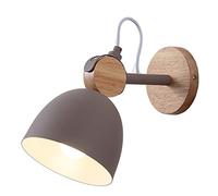 KCHSRKHXC Nordic Bedroom Wall Lamp, Creative Bedside Metal Lighting, Corridor Staircase Mounted Light Fixtures, Living Room Wooden Art Sconce, Interior Porch Lights, for Study