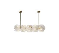 KCHSRKHXC PendantLight, Hanging Lamp, Crystal Chandeliers Retro French Medieval Glass Chandelier Italian Modern Light Luxury Living Room Dining Room Master Bedroom Simple Chandelier