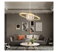 KCHSRKHXC PendantLight, LED Chandeliers, Indoor LED Modern - Chandelier Round Planet Pendant Light Golden Luxury Light Living Room Dining Room Bedroom Chandelier