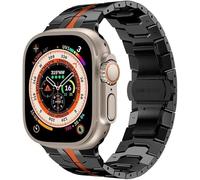 KCHSRKHXC Premium Stainless Steel Metal Watch Strap，For 49mm 44mm 45mm，For Iron Man Bracelet Metal Buckle Band Compatible with Iwatch Ultra 8 7 SE 6 41/40/38/42mm