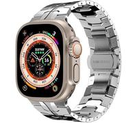 KCHSRKHXC Premium Stainless Steel Metal Watch Strap,For 49mm 44mm 45mm,For Iron Man Bracelet Metal Buckle Band Compatible with Iwatch Ultra 8 7 SE 6 41/40/38/42mm