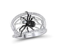 KCHSRKHXC Ring For Women Unique Rings Delicate Black Ring Trendy Party Jewelry