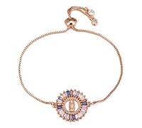 KCHSRKHXC shiny princess square cubic zirconia crystal snake shape round charm women women jewelry adjustable