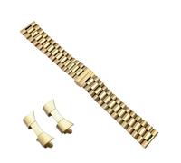 KCHSRKHXC Solid Stainless Steel Watch Band 10mm 12mm 13mm 14mm 16mm 17mm 18mm 19mm 20mm 21mm 22mm Wrist Strap Butterfly Buckle (Color : Rose gold, Size 10mm)