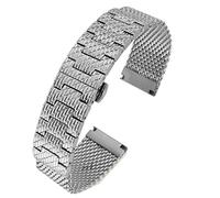 KCHSRKHXC Solid Stainless Steel Watchband for Citizen 8037 8031 Cb5848 8040 Breitling IWC Watch Strap 22mm Silver Bracelet (Color : Silver, Size : 22mm)