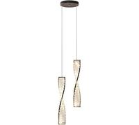 KCHSRKHXC Spiral Luxury Crystal Pendant Light Dimmable LED Staircase Chandelier Modern Ceiling Hanging Lamp for Dining Room Home Decor Bedroom Living Suspended Fixture