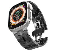 KCHSRKHXC Stainless Steel Band for Ultra 2 Band 49mm 45mm 44mm 42mm, Metal Strap with Folding Clasp for Series 9 8 7 6 5 4 3 2 1 Ultra/Ultra 2 Men