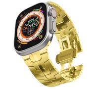 KCHSRKHXC Stainless Steel Band for Ultra 2 Band 49mm 45mm 44mm 42mm, Metal Strap with Folding Clasp for Series 9 8 7 6 5 4 3 2 1 Ultra/Ultra 2 Men