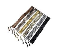 KCHSRKHXC Stainless Steel Watch Band Strap Curved End 14mm 16mm 18mm 19mm 20mm 21mm 22mm Men Women Watchband Silver Gold Zwart Bracelet