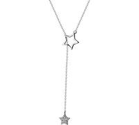 KCHSRKHXC Sterling Silver Silver Sexy Star Geometric Pendant Necklaces For Women Sterling Silver Jewelry