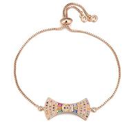 KCHSRKHXC unique geometric fan shape charm princess cut cubic zirconia crystal adjustable chain female jewelry gift