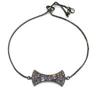 KCHSRKHXC unique geometric fan shape charm princess cut cubic zirconia crystal adjustable chain female jewelry gift
