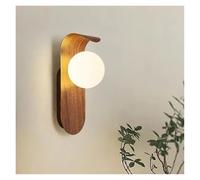 KCHSRKHXC Wall Lamp Acrylic Lampshade for Living Room Wood Vintage Decor Bedside Wall Light Sconce Foyer LED Light Fixtures