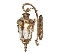 KCHSRKHXC Wall Lamp Lighting Aluminum Waterproof Outdoor Light Fixture Idyllic Aisle Villa Decoration Background Rustproof Balcony LED Glass Lantern Indoor and Outdoor-Large