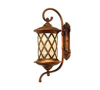 KCHSRKHXC Wall Lamp Lighting Mounted Light Retro Bronze Waterproof Outdoor Lamps Lantern Vintage Rainproof Fixture Aluminum Metal Garden Villa Doorway Porch Scon