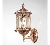 KCHSRKHXC Wall Lamp Lighting Small Craft Garden Light Waterproof Balcony Outdoor Exterior Aisle Aluminum Rust Bronze -Black(Noir)