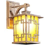 KCHSRKHXC Wall Lamp Outdoor Wall Light Fixtures Aluminum Glass Shade Exterior Wall Lantern Waterproof Sconce Porch Lights LED Antique Wall Mount Outdoor Sconce Lighting Fixture E27/E26 Base LED