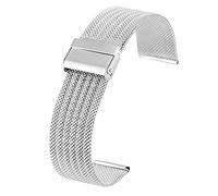 KCHSRKHXC watch strap, 18/20/22/24 mm hook buckle mesh stainless steel watch straps watch bands replacement strap bracelet
