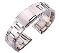 KCHSRKHXC watch strap 18 20 22 24mm watch band strap solid stainless steel bracelet silver gold black straight end watchbands watches accessories