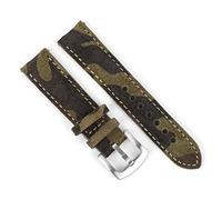 KCHSRKHXC Watch Strap 18mm 19mm 20mm Vintage Handmade Watchband Grey Brown Replacement Belts for Watch Accessories(A,18mm)