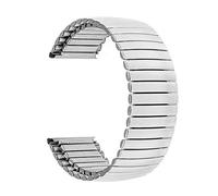 KCHSRKHXC watch strap elastic stainless steel watchband 16mm 18mm 20mm 22mm 24mm replacement band universal link bracelet silver