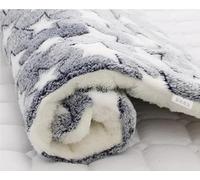 KCHYCV Waterproof Pet Sleeping Mat, Bedding Winter, Soft Liners Dog Cat Bed Mat Reversible Cozy Animal Pee Pad Hamster Bed Mat Washable(Blue White Star,32X25CM)