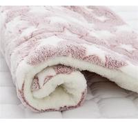 KCHYCV Waterproof Pet Sleeping Mat, Bedding Winter, Soft Liners Dog Cat Bed Mat Reversible Cozy Animal Pee Pad Hamster Bed Mat Washable(White Star,49X32CM)