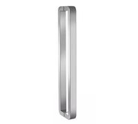 KCIOQLS Push-Pull Door Handle, Double-Sided Glass Door Hardware, Easy Installation, Durable and Aesthetically Pleasing, Suitable for Glass Doors, Wooden Doors(Silver,Length 62.5cm/24.6in)