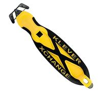KCJ-XC-20 Klever X-Change (Narrow Cut Head) - Safety Cutter Tool, Double Blade Design - Box and Tape Cutter. Box Opener Tool with Integrated Eyelet for Secure Attachments