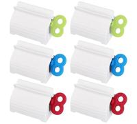 KCJDCDG 6PCS Toothpaste Squeezer,Rolling Tube Toothpaste Squeezer,Toothpaste Tube Squeezer,Rolling Tube Toothpaste Squeezer with Handles,Suitable for Both Adults and Children